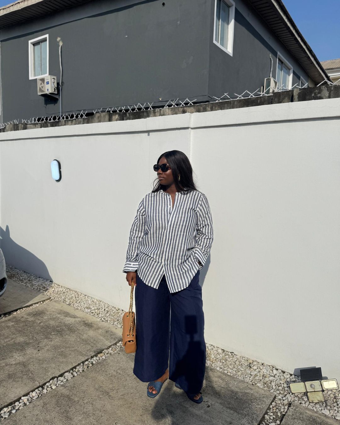 Asooke Culotte Block-Color Pants