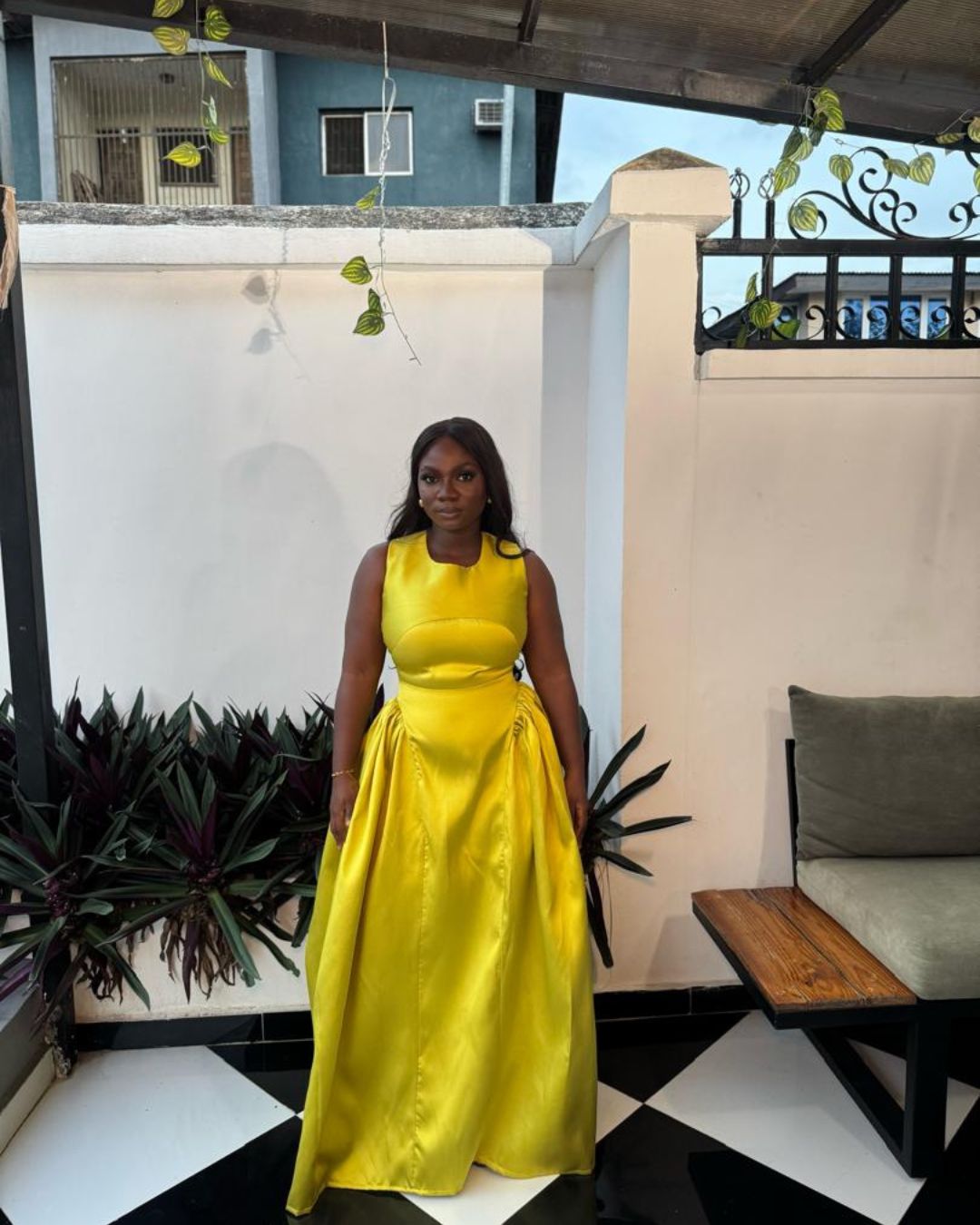 Maxi Sleeveless Dress | Teniola Mikado Dress